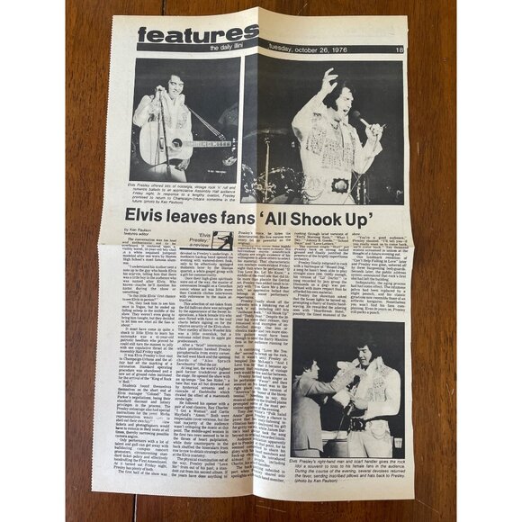 Elvis Souvenir Folio Concert Edition 1977 Volume 6 With Ticket - Picture 3 of 6